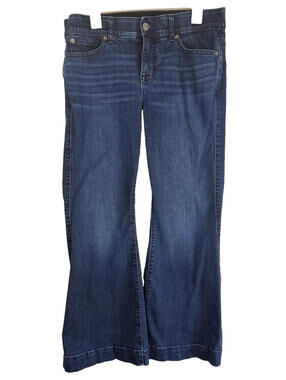 Torrid Womens Size 14S Bombshell Flare Super Soft Dark Wash Denim Jeans
